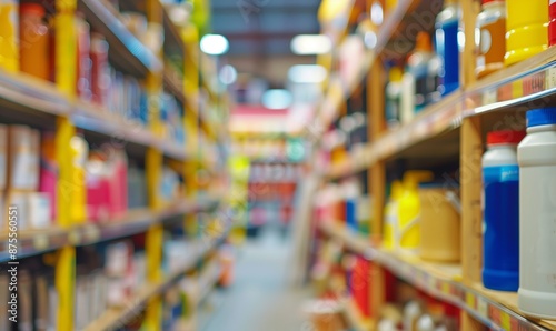 Wallpaper Mural Scaffali di vernici colorate e strumenti per pittura, ben organizzati, pronti per i progetti fai-da-te.
 Torontodigital.ca