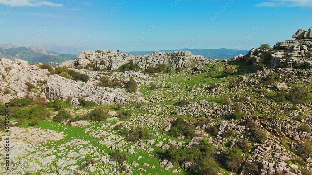 Landscape of the Torcal de Antequera nature reserve in, Andalusia, Spain Landscape of the Torcal de Antequera nature reserve in, Andalusia, Spain