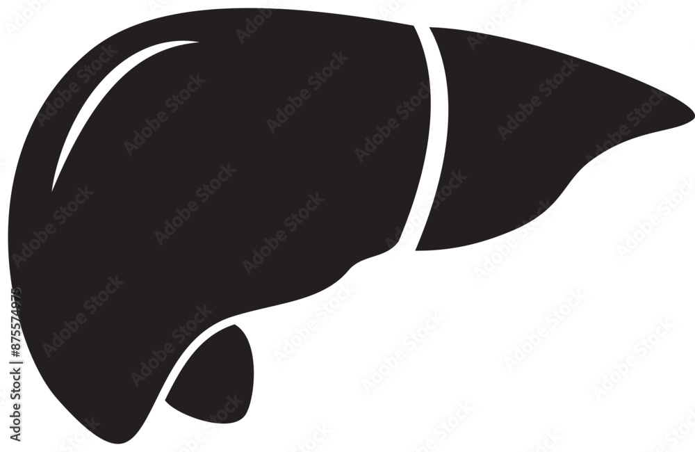 illustration of the liver icon, an organ in the human body illustration of the liver icon, an organ in the human body