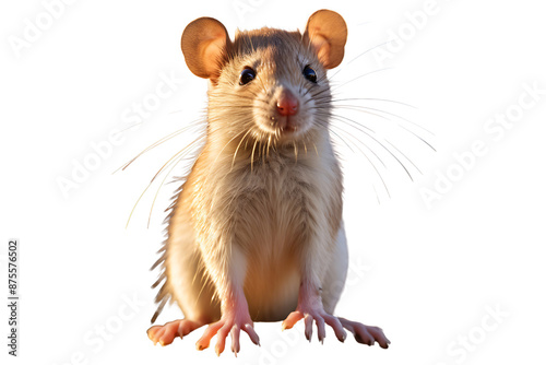 Rodent animal mammal whiskers Isolated on transparent background