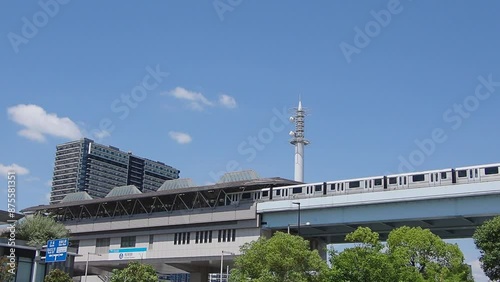 Wallpaper Mural Tokyo Waterfront New Transit Waterfront Line,arriving at Ariake station Torontodigital.ca