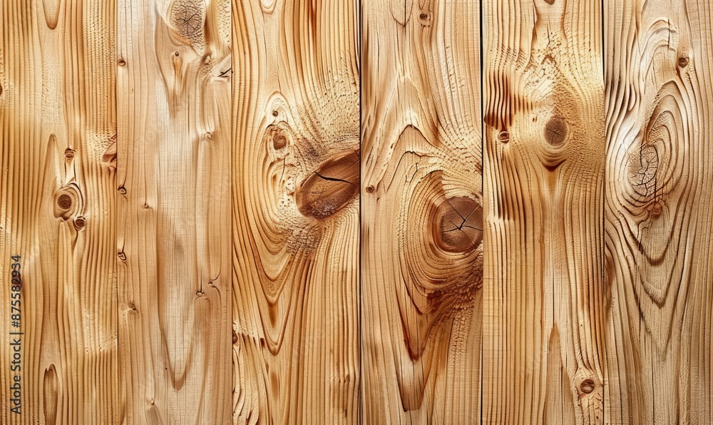 Light cedar wood planks with knots Light cedar wood planks with knots