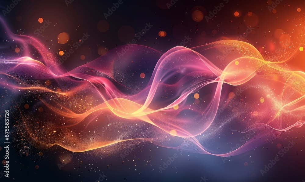 Abstract light wave background Abstract light wave background