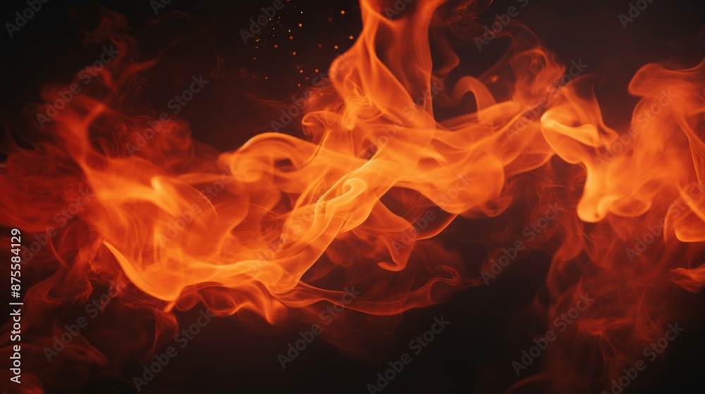a close up of fire flames on a black background a close up of fire flames on a black background