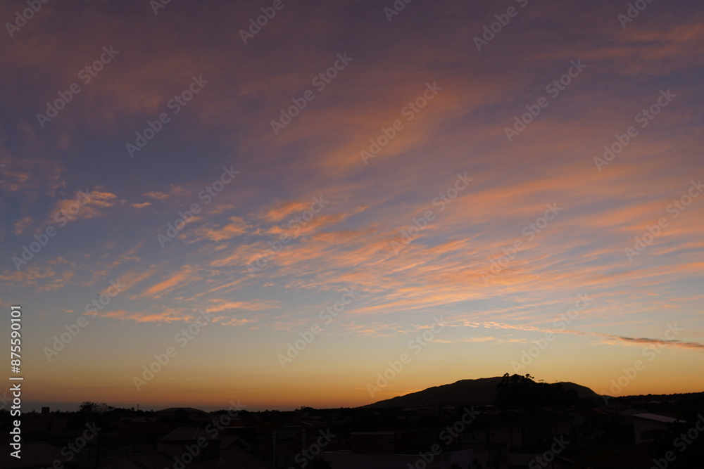 Obraz premium Céu com por do Sol