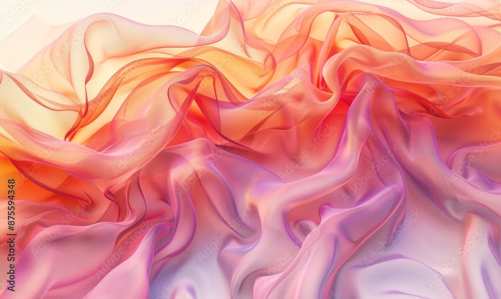 Obraz premium Gradient mesh in warm tones