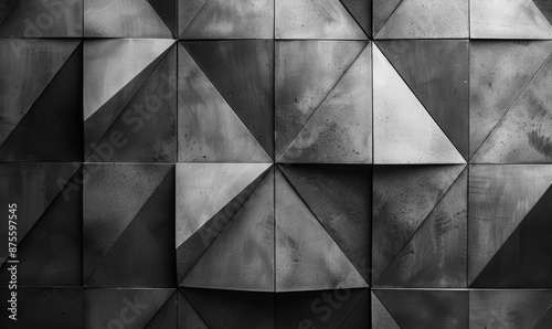 Monochrome geometric triangles