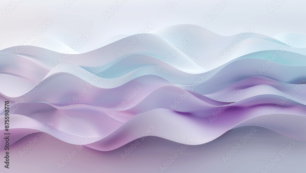 Fototapeta premium Abstract Minimalist Room with Soft Colors and Elegant Curved Design