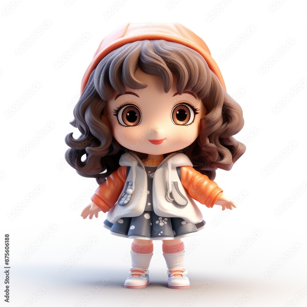 The timeless doll isolate on a white background : a beloved toy and keepsake, representing innocence and creativity, capturing the essence of tradition and the magic of play The timeless doll isolate on a white background : a beloved toy and keepsake, representing innocence and creativity, capturing the essence of tradition and the magic of play