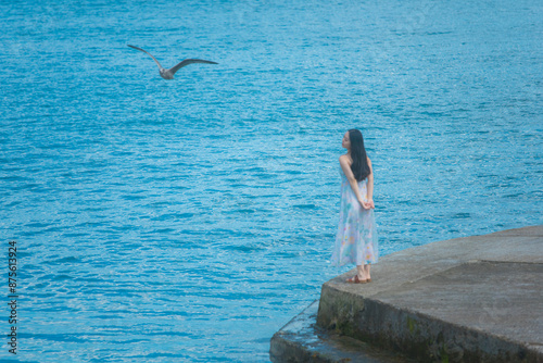 Photography Dublin, Ireland - Oriental women at the seaside town