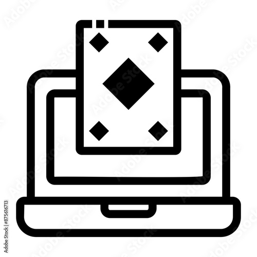 poker Line Icon