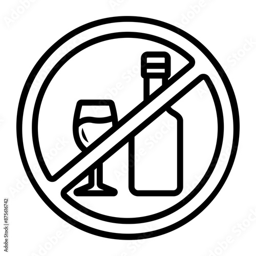 addiction Line Icon