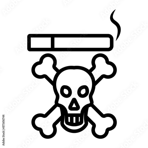 cigarette Line Icon