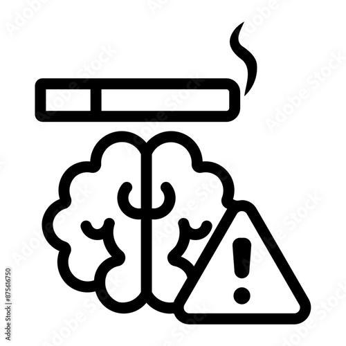 cigarette Line Icon