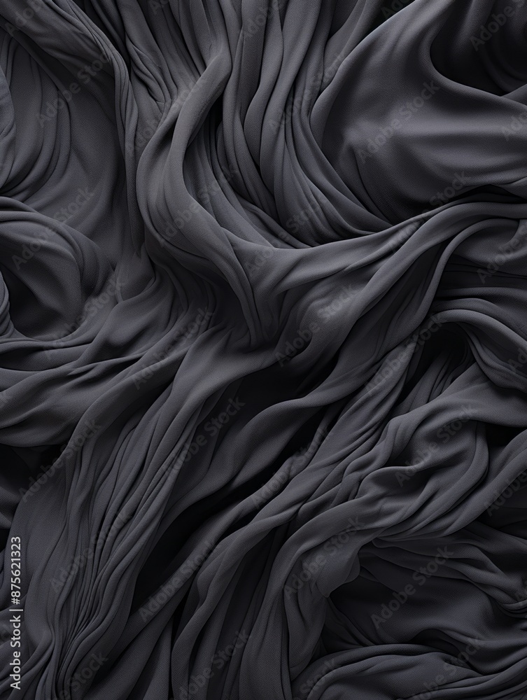 an abstract image of a black fabric
