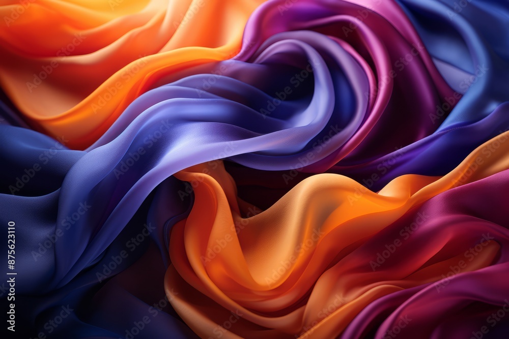 Obraz premium an abstract image of colorful fabric