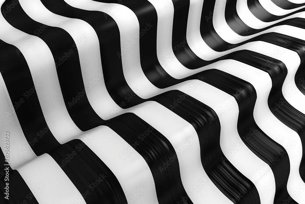 Obraz premium Design an abstract pattern using only zigzag lines