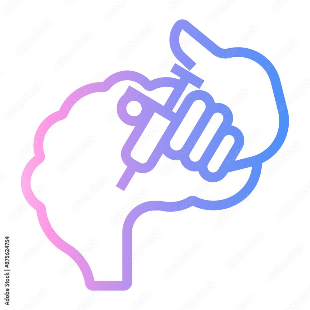 Obraz premium drug Line Gradient Icon