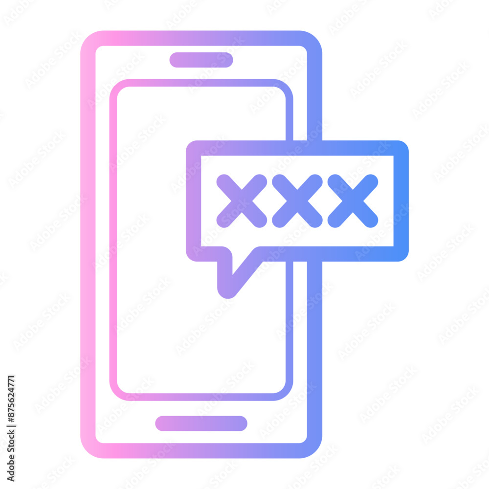 messaging Line Gradient Icon messaging Line Gradient Icon