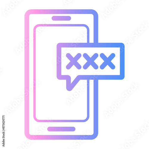 messaging Line Gradient Icon