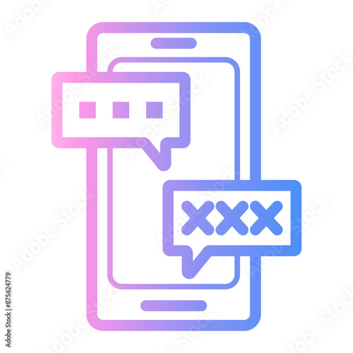 messaging Line Gradient Icon