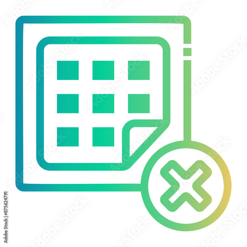 nicotine Line Gradient Icon