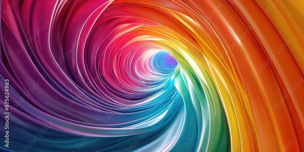 Fototapeta premium Rainbow Swirl Abstract
