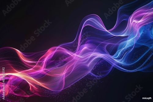Abstract Swirling Colorful Smoke