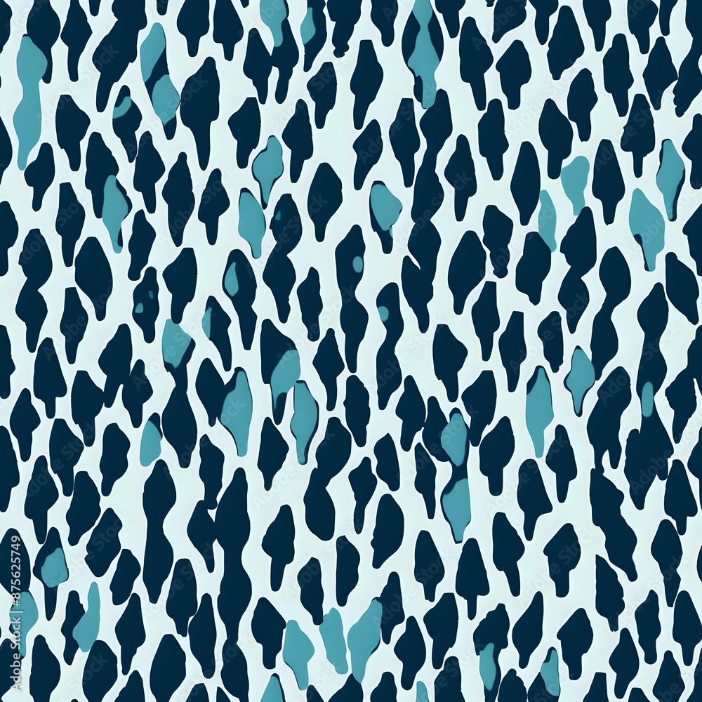 Obraz premium Cheerful Scattered Raindrop Pattern for Fabric