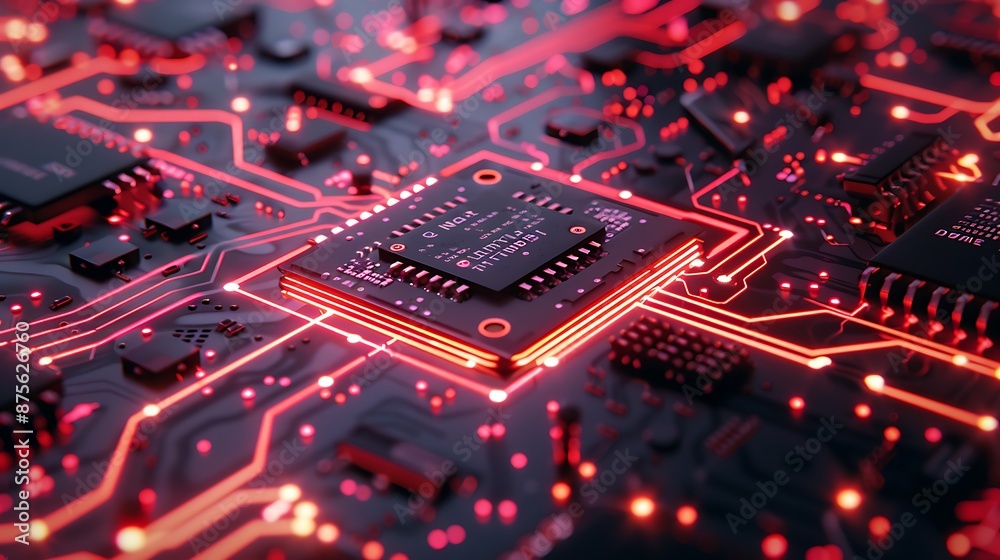 Circuit board close up. Electronic computer hardware technology Circuit board close up. Electronic computer hardware technology