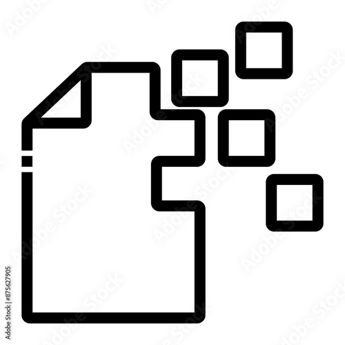 corrupted Line Icon