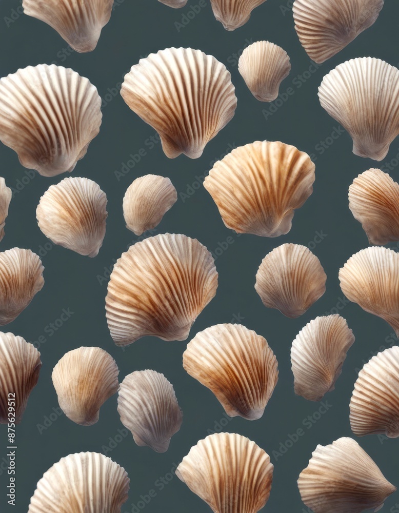 background olated set technology transparent ll created scallop shell sea seashell isolated ocean object