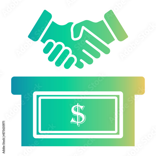 bribe Gradient icon