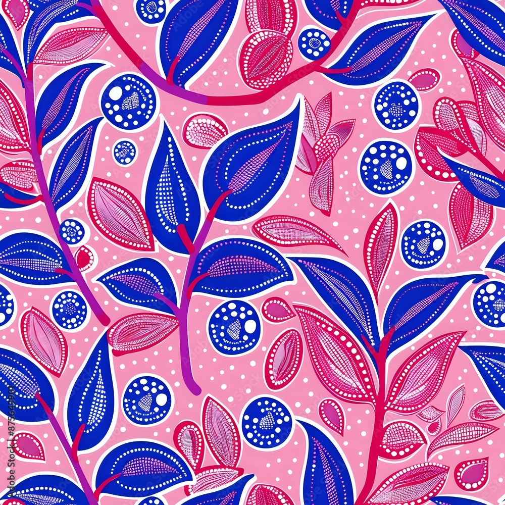Cheerful Hand-Drawn Floral Grid Repeat Cheerful Hand-Drawn Floral Grid Repeat