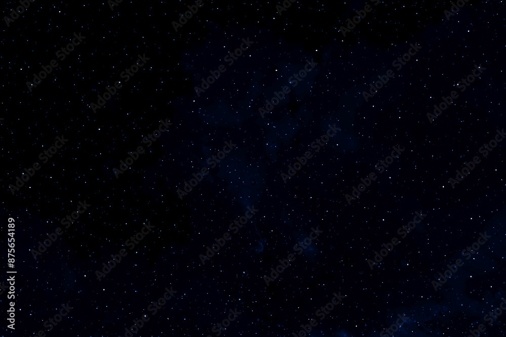 Obraz premium Stars in space. Dark blue galaxy space background. Glowing stars in the night. Starry night sky. New Year, Christmas and Celebration concept. 