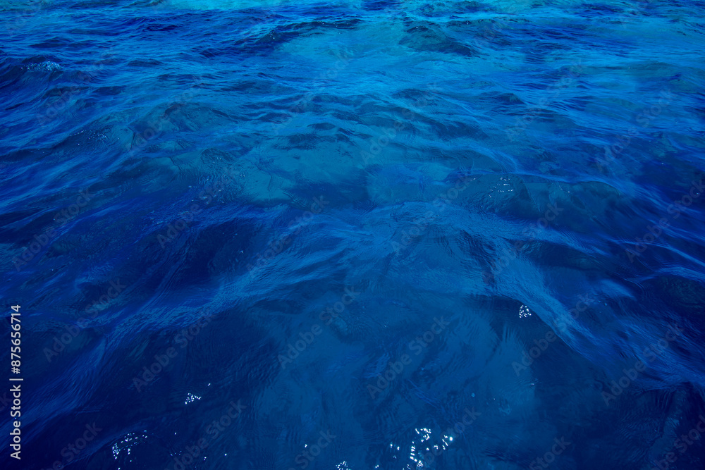 Obraz premium Water surface texture, ocean, navy blue