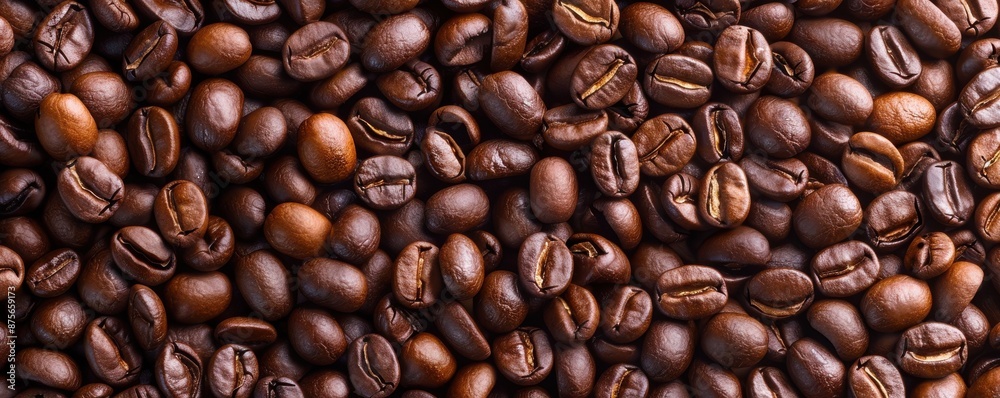 Coffee beans arranged in brain pattern, representing cognitive enhancement Coffee beans arranged in brain pattern, representing cognitive enhancement