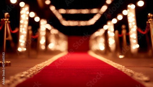 vip red carpet of celebrity event light glamour illuminated lights entrance background 