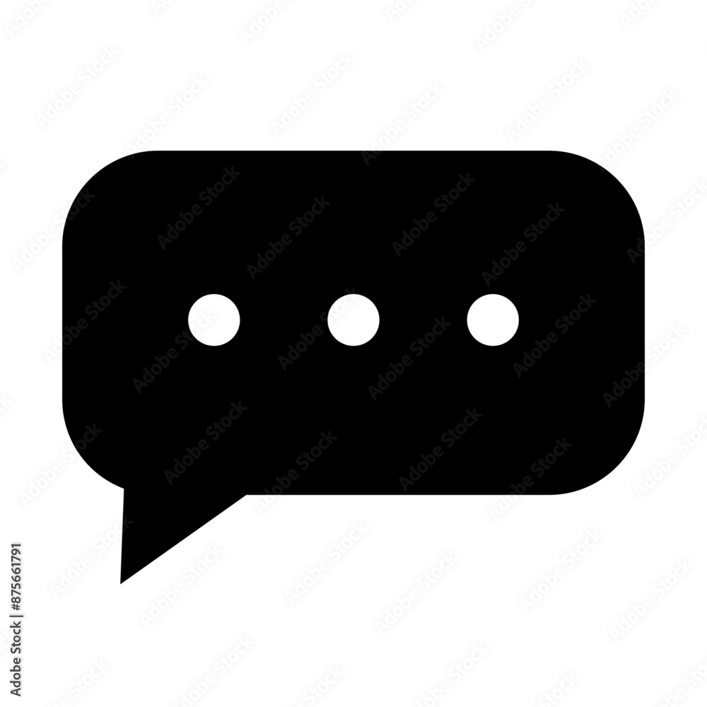 Chat Bubble Social Media Icon, Simple Icon Vector Design, best used for presentation, application, web and banner Chat Bubble Social Media Icon, Simple Icon Vector Design, best used for presentation, application, web and banner
