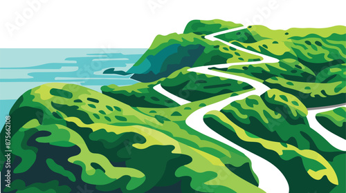 A maze of walking trails along the ridgeline of Cape