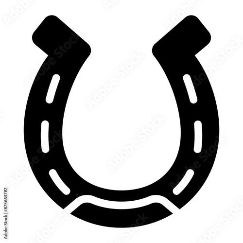 horseshoe icon a common symbol associated with horses and luck