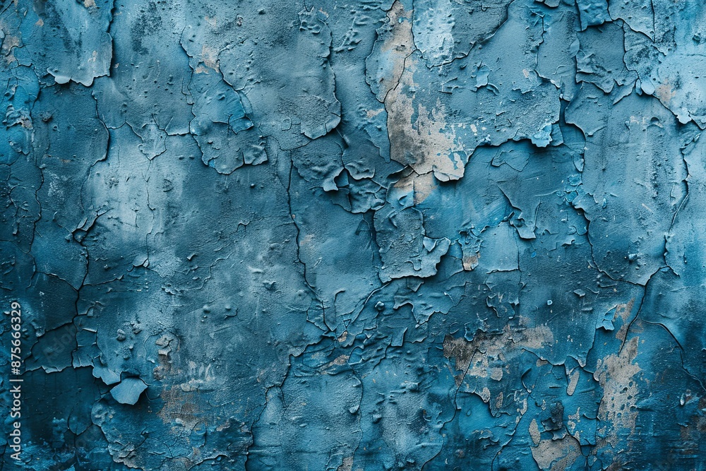 Blue textured concrete background created with Generative AI Blue textured concrete background created with Generative AI