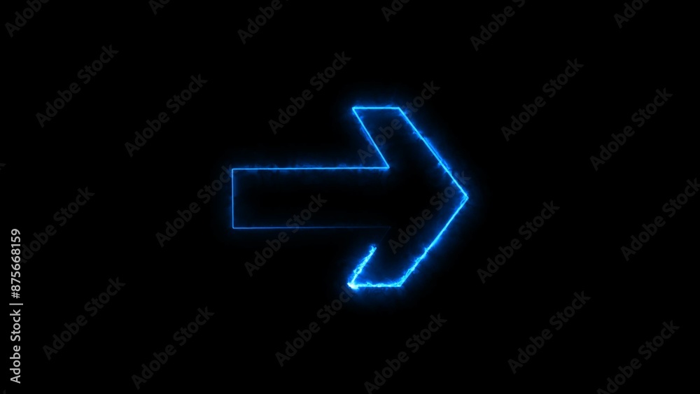 Abstract neon arrow downloading icon and direction icon illustration background. Abstract neon arrow downloading icon and direction icon illustration background.