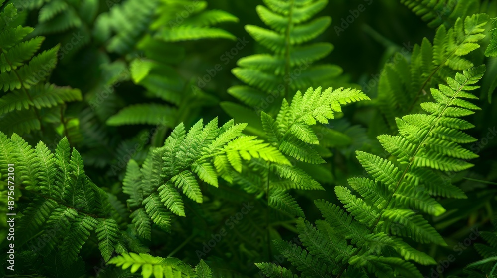 Natural Ferns in Tropical Regions Stunning Display of Green Plants in Their Humid and Fertile Habitat Natural Ferns in Tropical Regions Stunning Display of Green Plants in Their Humid and Fertile Habitat