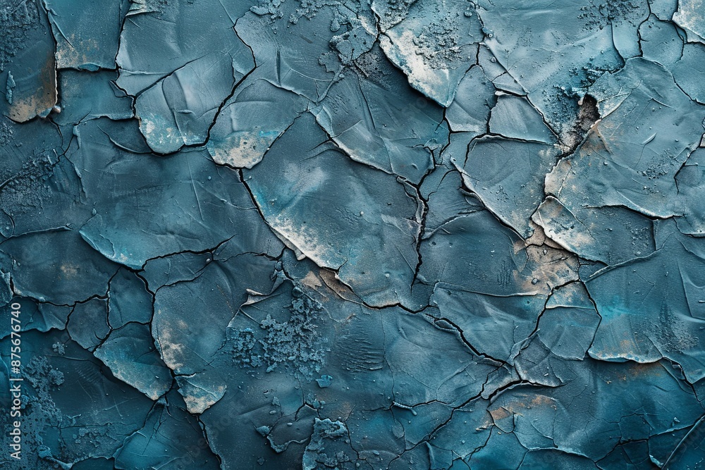 Blue textured concrete background created with Generative AI Blue textured concrete background created with Generative AI