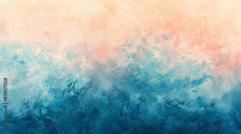 Soft gradient background with grainy texture blending from sky blue to light peach creating a gentle pastel atmosphere Soft gradient background with grainy texture blending from sky blue to light peach creating a gentle pastel atmosphere