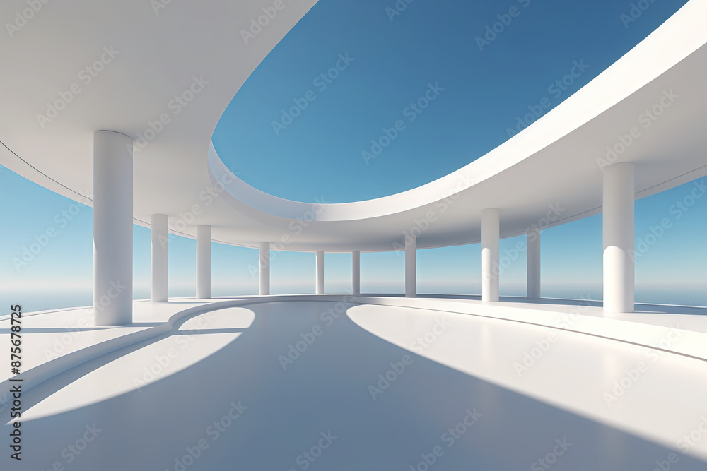 Obraz premium 3d render of a modern building