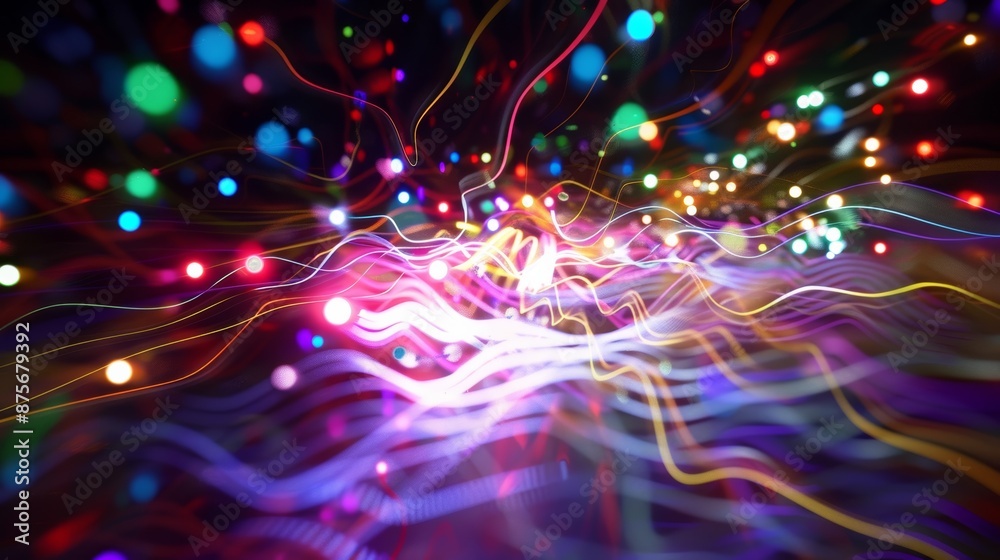 Fototapeta premium 光のウェーブ