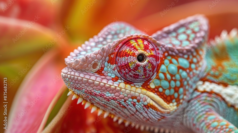 Close-Up of a Chameleon's Eye Close-Up of a Chameleon's Eye