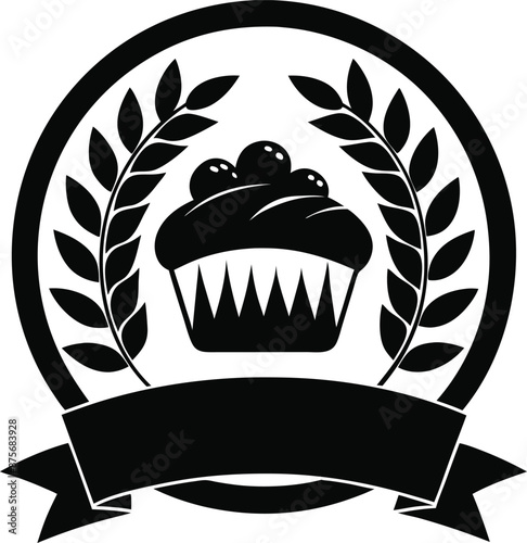 Bakery manufacturer brand icon logo silhouette vector 